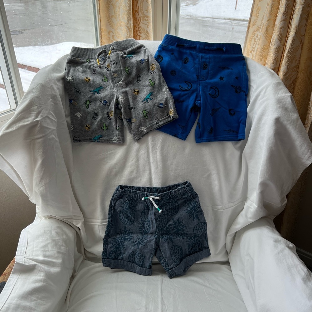 EUC Bundle of 3 Graphic Print Boy’s Shorts